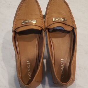 Coach Women's Brown Leather Loafers Size 9